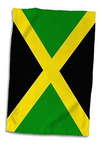 Toalla 3d Rose Bandera De Jamaica, 15 X 2