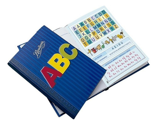 Rivadavia Cuaderno Abc Tapa Dura Carton Educacion Inicial Azul