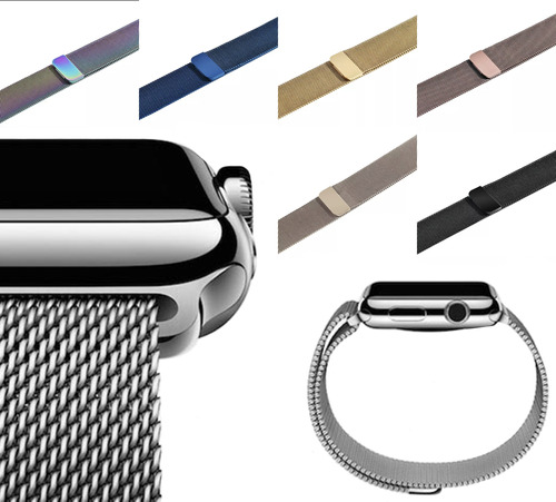 Correa Extensible Acero Inoxidable Para Apple Watch 