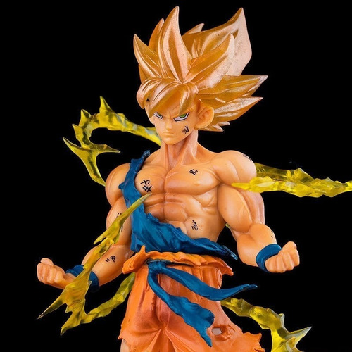 Imagen 3 de 6 de Figura Goku Super Saiyan - Dragon Ball Z 16cm