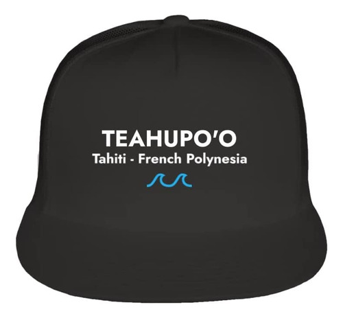 Teahupoo, Tahiti Surfspot Trucker Hat - Snapback Mesh Ajusta