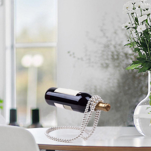Novedoso Collar De Perlas Para Vino, Decoración De Escritori