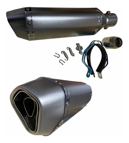 Pipeta Exosto Puntera Moto Akrapovic Plateada