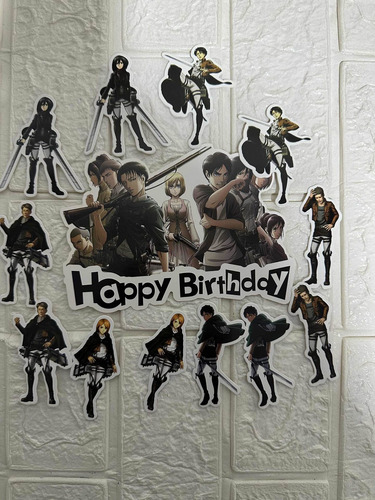 Kit Cumpleaños Attack On Titan Shingeki No Kyojin Decoracion