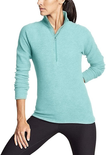 Sueter Sweater Abrigo Forro Polar Para Dama Eddie Bauer - S