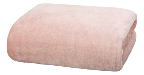 Frazada Arredo Queen Size Baby Skin - Color Rosa Color Rosa pálido Diseño de la tela Liso