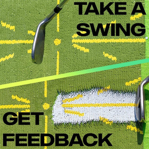 Alfombra De Entrenamiento Swing Golf Para Detectar El Bateo