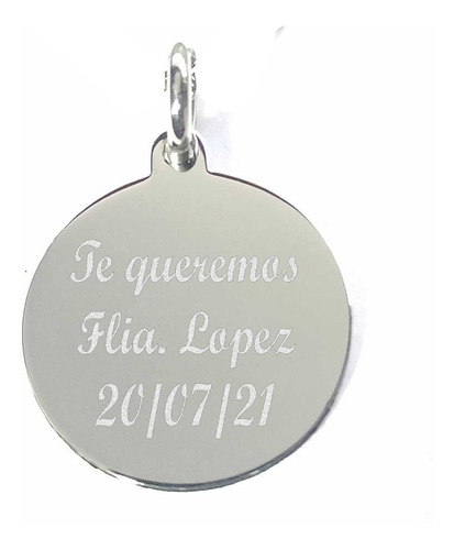 Imagen 7 de 10 de Foto Medalla Acero Quirurgico Personalizada 20x22mm + Cadena