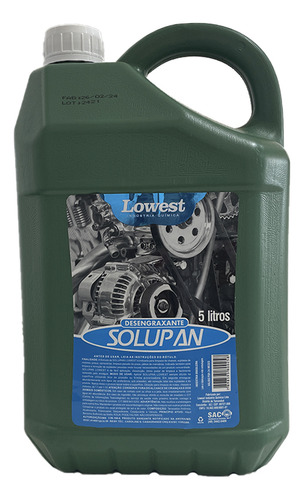 Solupam Desengraxante Automotivo 5l - Lowest