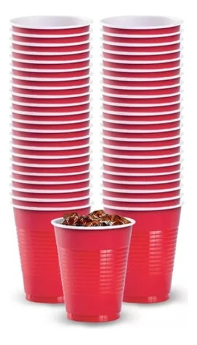 100vasos Desechable Plástico Bicolor Prémium Eventos Fiestas