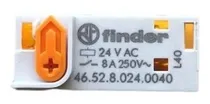 Comprar 46.52.8.024.0040 Relé Faston 2cc (24vac) 8a Finder