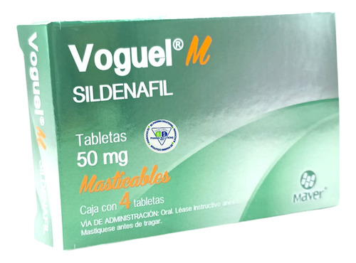 Voguel M Sildenafil 50 Mg C/4 Tabletas Maver