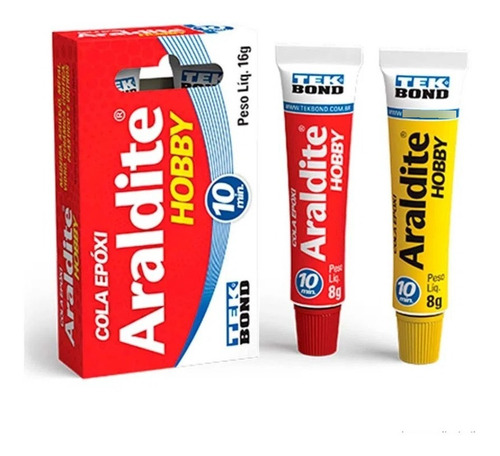 Araldite Hobby Cola Epóxi 10 Minutos 16 Gramas Tek Bond