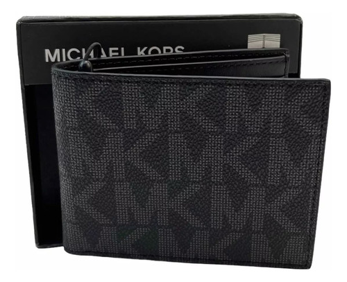 Cartera 100% Original Negra Michael Kors Jet Set Mens Hombre