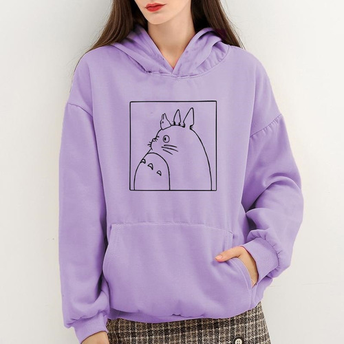 Buzo Totoro Pastel Kawaii Aesthetic Japan Hoodie Anime Cute