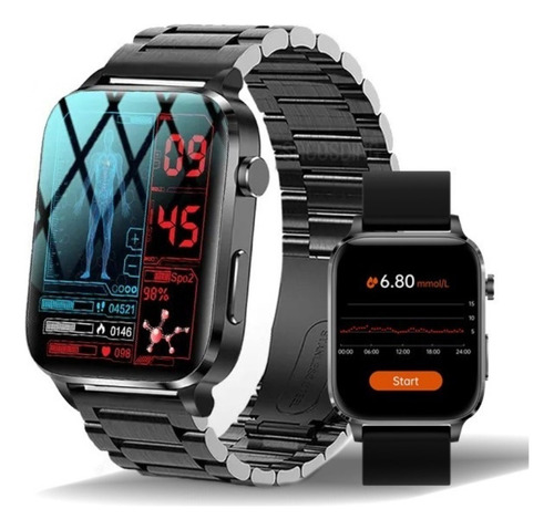 Reloj Inteligente Hombre Glucemia Smartwatch Terapia Láser