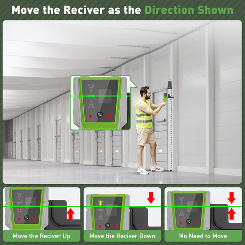 Receptor Láser Huepar Lr-8rg Para Niveles Láser 200 Pies
