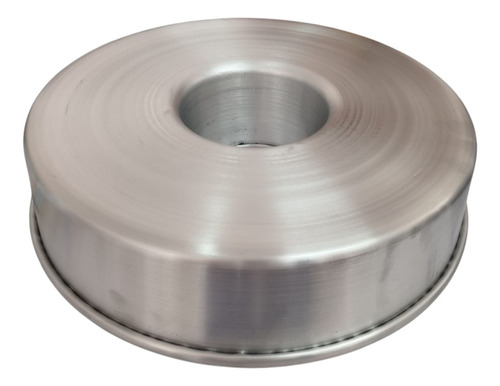 2 Pza Molde De Rosca Para Hornear Pan Aluminio 34 X 8 Cm. Plateado