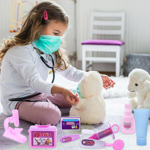 Kit Médico Pretend Play De Juguete Para Enfermeras, 14 Pieza