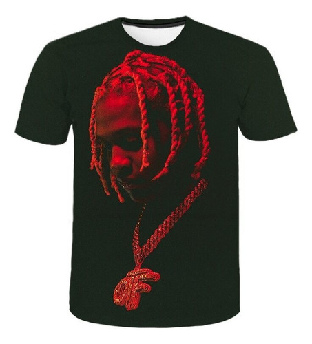 Camiseta Con Estampado 3d Del Rapero De Hip Hop Lil Durk