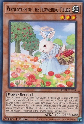 Vernusylph Of The Flowering Fields (pote-en018) Yu-gi-oh!