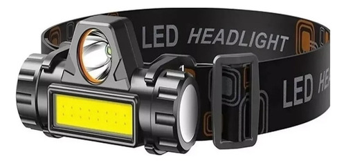 Lampara De Cabeza Usb Linterna Iluminacion Doble Recargable