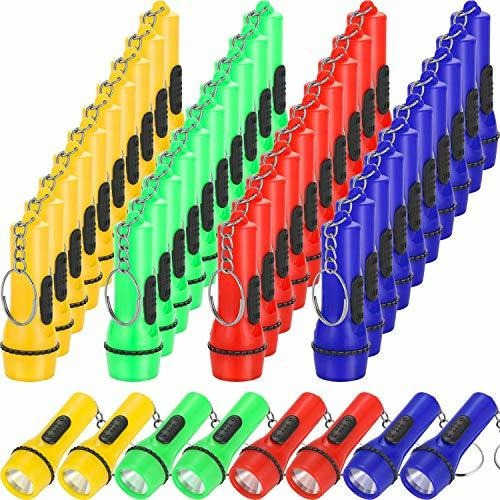 48 Piezas Mini Linterna Keychain Bulk Surtido De N7w4t