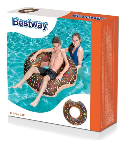 Salvavidas Summer Flavors Forma Dona Mordida Bestway 20%off