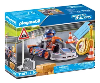 Playmobil - Set Corrida De Kart - Sports & Action 71187
