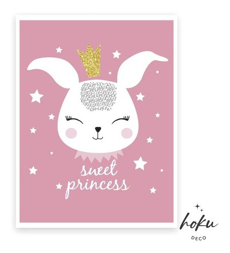 Cuadro 20x30 - Infantil - Princesas - Animalitos