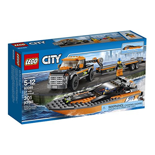 Grandes Vehículos De Lego City Con Lancha Motora