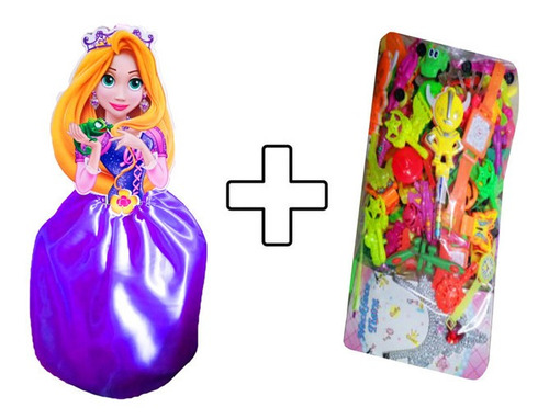 Piñata + Relleno Figura Juguete Decoración Rapunzel Princesa