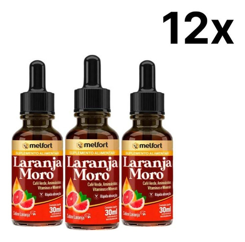 Gotas Laranja Moro Melfort - Antioxidante E Anti-inflamação