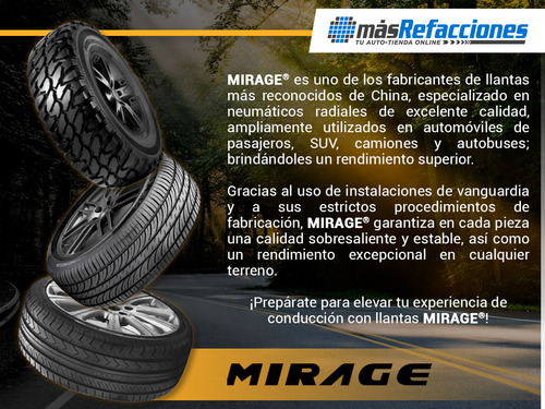 1- Llanta 88h Mirage Mr-162 185/70r14