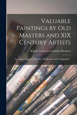 Libro Valuable Paintings By Old Masters And Xix Century A...