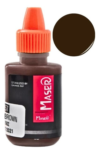 Pigmento Para Micropigmentación Maser 10ml Cejas Dark Brown