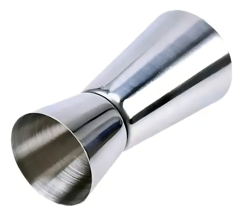Vasito Medidor De Coteles Jiggers Acero Premium Color Plateado