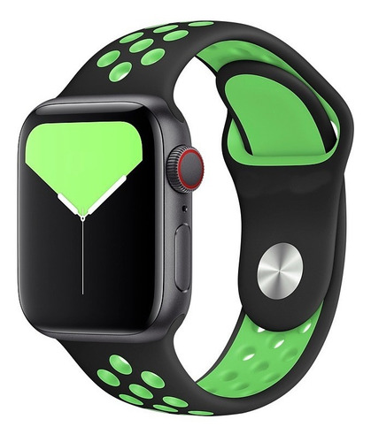 Pulseiras Silicone Furo Para Apple Watch 38/40/42/44 S/m M/l