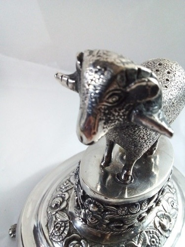 Paliteiro Em Prata 925 Carneiro Antigo -c12 (Usado)