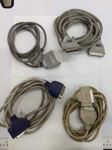 Cable  Db25 A Plug Paralelo (centronics) Paquete De 4 Cables