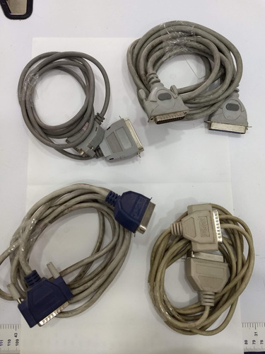 Imagen 1 de 3 de Cable Db25 A Plug Paralelo (centronics) Paquete De 4 Cables
