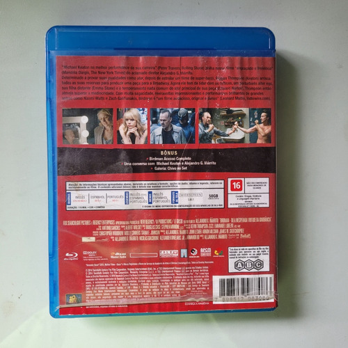 Blu-ray Birdman Ou A Inesperada Virtude Da Ignorância (Usado)