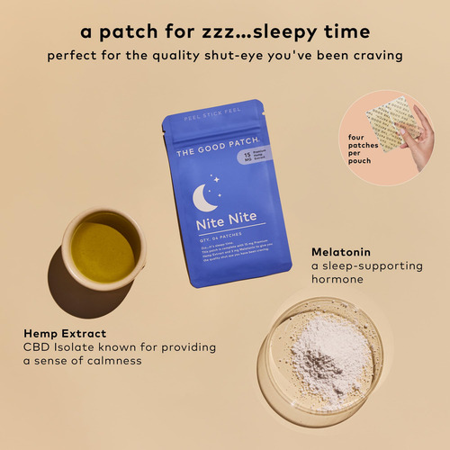 Sleep Patch The Good Patch Nite Nite Con Cáñamo Y Melatonina