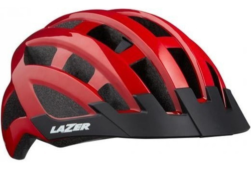 Casco de ciclismo MTB Lazer Compact 54/61 cm, talla única, color rojo