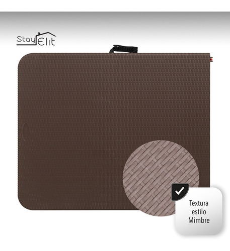 Imagen 9 de 10 de Mesa Plegable Portafolio Tipo Ratan Mimbre 1.80m Resistente