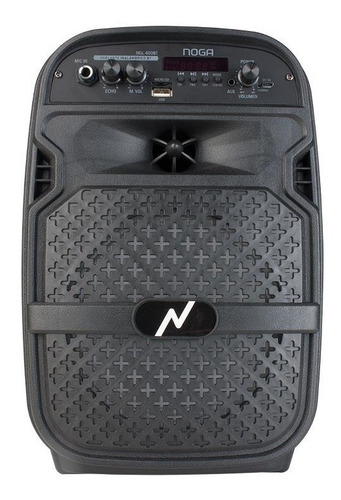 Parlante Noga One Light NGL-400BT portátil con bluetooth negro