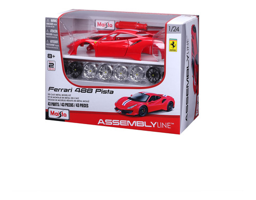 Maqueta Maisto Assembly Line Ferrari 488 Pista A Escala 1:24