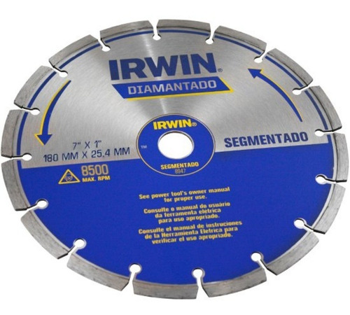 1 Disco Diam. Irwin,segmentado 180mm (7 ) Seco Fera 103802