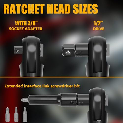 Set De Llave De Trinquete Neumática Fujiwara De 3/8 Pulgadas