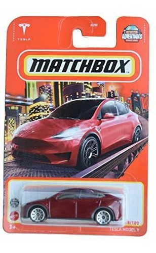 Carro De Juguete Coleccionable Tesla Modelo Y Por Matchbox